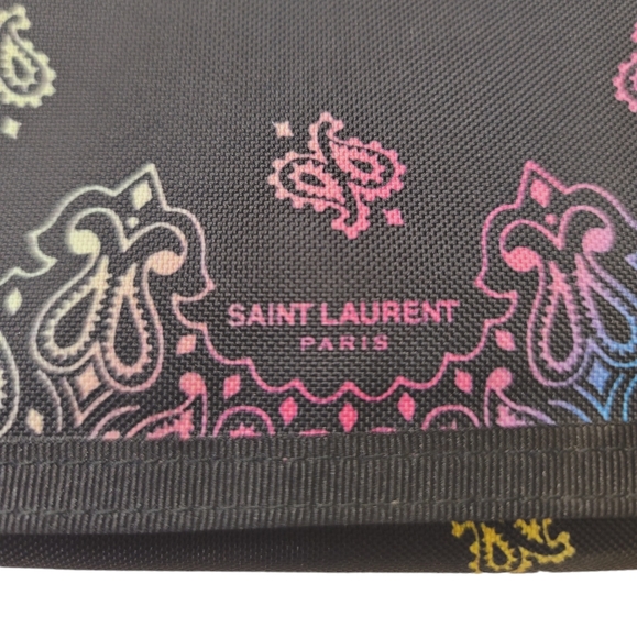 YSL Bandana Nylon Trifold Wallet - Picture 6 of 10